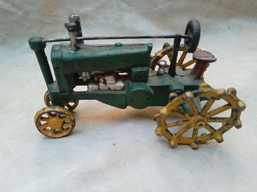 Tractor Vintage Tipo John Deere Hierro Sin Marca