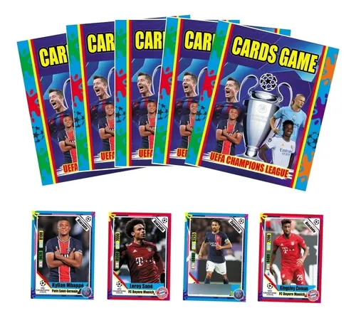 1600 Figurinha Bater Bafo Trocar Champions League 400 Pct