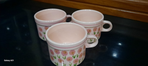 Tazas De Te (tres Duos) Rosa Corazón (Usado)
