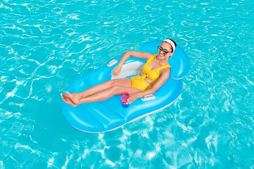 Colchoneta Sillon Inflable Pileta Posavasos Bestway 43646 Color Único