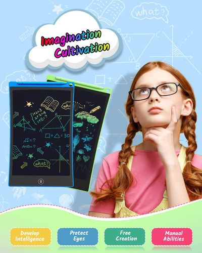 Tableta De Escritura Lcd Tecjoe De 8.5 Pulgadas, Paquete De