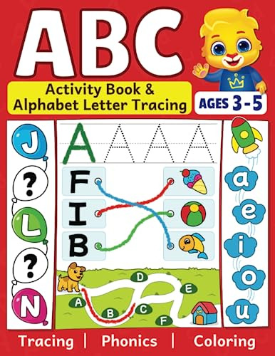 Book : Abc Activity Book And Alphabet Letter Tracing Fun...