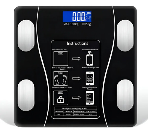 Balança Corporal Bioimpedância Profissional Bluetooth