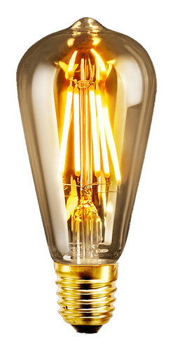 Lamparas Led Vintage 8w St64 Interelec Antique