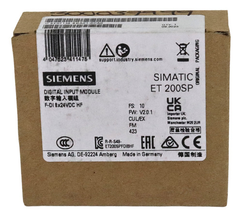 Siemens 6es7136-6ba01-0ca0 Módulo Electrónico Simatic Dp