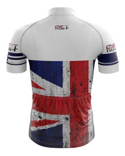 Imagem 2 de 3 de Camisa Ciclismo Brk Inglaterra Retrô Com Fpu 50+