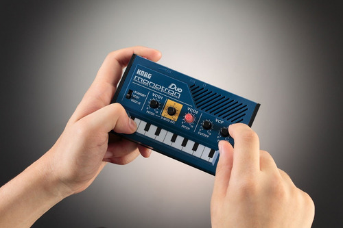 Korg Monotron Duo Mini Sintetizador Analogo De Cinta, Genial Color Azul