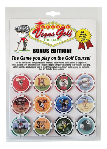 Vegas Golf 12(pcs) Bonus Edition Juego De Fichas De Póquer E