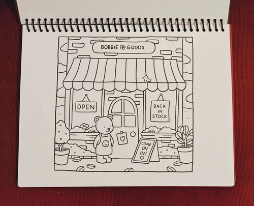 Libro Para Colorear Bobbie Goods De Opalina 80 Dibujos Carta