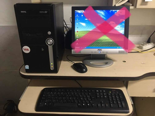 Computador Pc + Teclado + Mouse + Cabos.