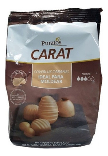 Chocolate Para Moldear Huevos De Pascua Carat Coverlux 800g