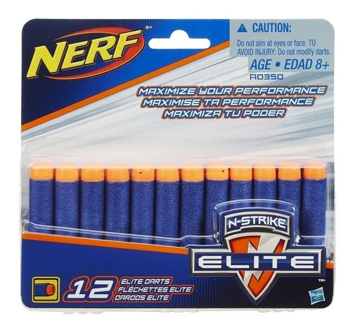 Dardos Munição Nerf Elite N-strike Com 12 - Hasbro A0350