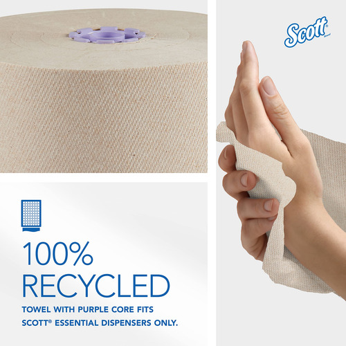 Toalla De Papel Reciclada Marrón Con Bolsillos Absorbentes