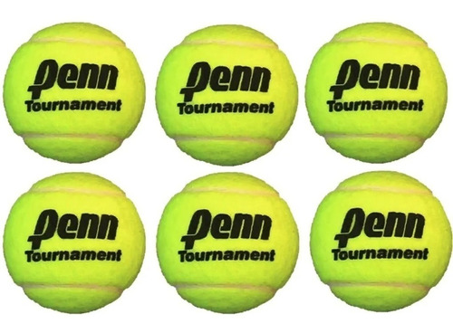Imagen 1 de 8 de Pelota De Tenis Penn X6 Suelta Padel Polvo Cemento All Court