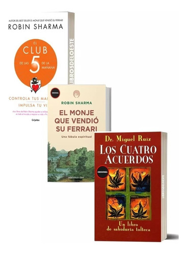 El Monje Que Vendio+ El Club 5 Am+ Los Cuatro Acuerdos