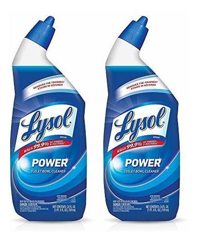 Lysol Power Limpiador De Inodoro, 24 Onzas (paquete De 2)