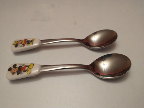 Cucharas Mickey Y Minnie Disney Store De Los 90 (Usado)