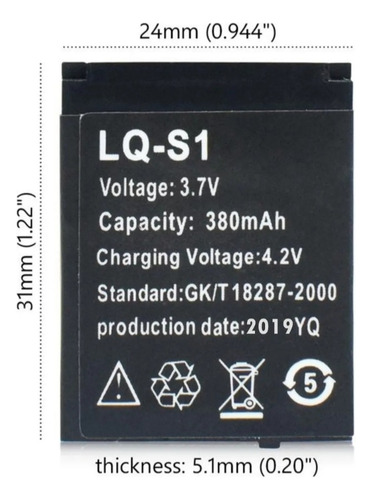 Batería Pila Lq-s1 Dz09 A1 X6 V8 W8 Gt08 Qw09 Fym-m9 Qn-01
