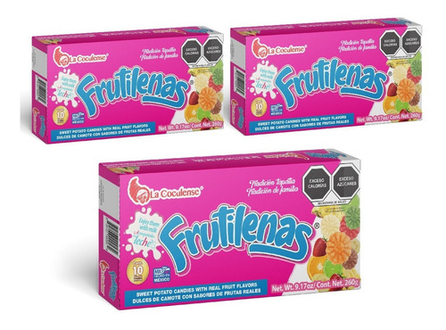 Frutilenas - Dulces Tipicos Camote Con Frutas 10 Piezas C/u
