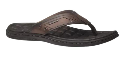 Chinelo Masculino Pegada Em Couro Dedo 131221