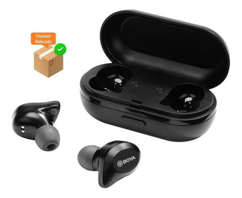 Boya By-ap1 Blk Audífonos Inalámbricos Bluetooth In Ear Color Negro