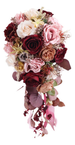 Ramo De Boda, Novia Con Flores, Ramo De Mano Romántico