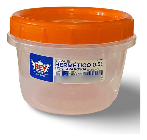 Contenedor Alimentos Reyplast 500ml Hermético (pack 4 Un)