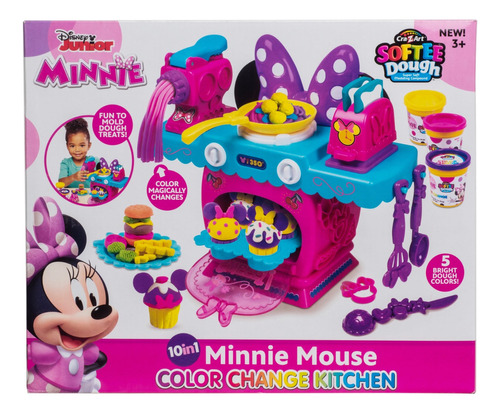Juguete Para Masa Y Plastilina Cra-z-art Minnie Mouse De Mickey Mouse Color Rosa Chicle