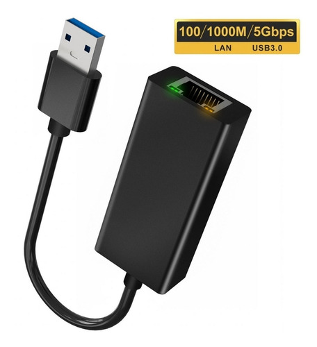 Imagen 1 de 7 de Adaptador Usb 3.0 A Ethernet Rj45 1000 Mb/s