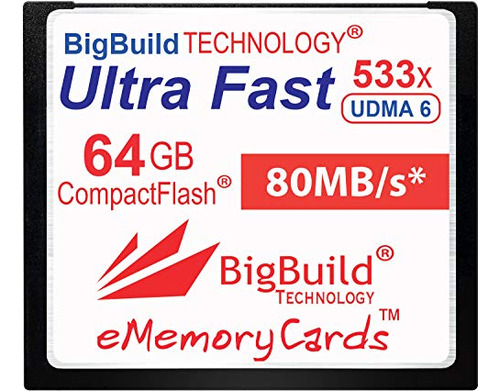 Tarjeta De Memoria Ememorycards 64gb Ultra Fast 80mb/s