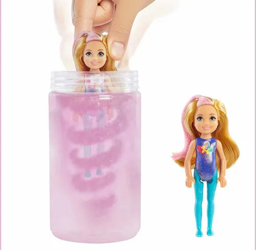 Barbie Color Reveal 2 Pack Chelsea Glitter 6 Sorpresas Rosa