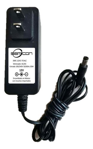 Eliminador Semicon 12v 1a Para Equipos Tc Helicon Voicelive