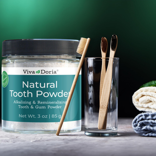 Polvo De Dientes Natural Blanqueador Sabor Menta 85 Gramos