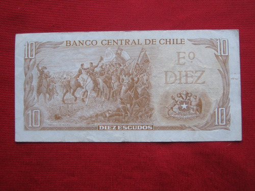 Imagen 2 de 2 de Chile 10 Escudos Cano - Molina
