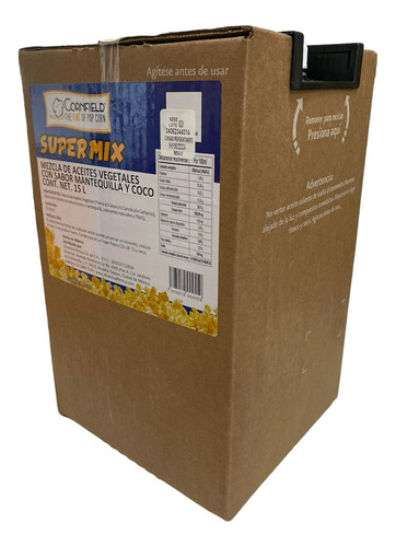 Combo Palomitas Mantequilla 1 Kg Maíz 1/2 Lt Aceite 1/2 Sal