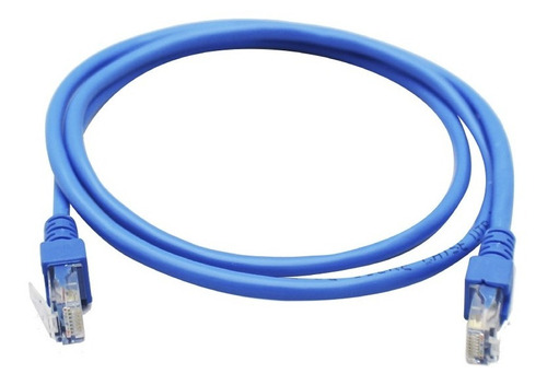 Cable De Red Ghia Cat5e Utp Rj-45 100% Cobre 1mts Color Azul