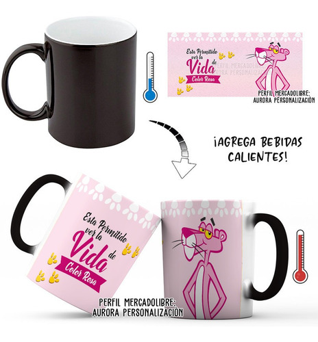 Mug Mágico Taza Pantera Rosa 002