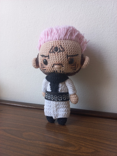 Amigurumi Muñeco Chibi Sukuna Anime Jujutsu Kaisen Crochet