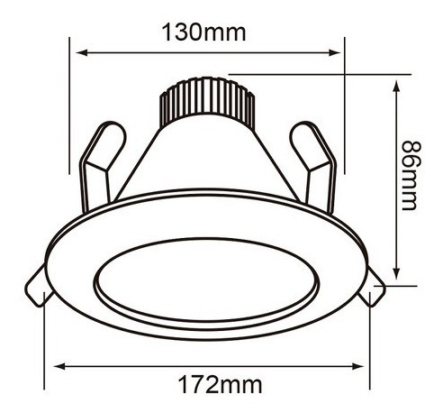 Imagen 5 de 5 de Empotrado Blanco Led 9w 3000k Tecnolite Ydmled-1508/30/s