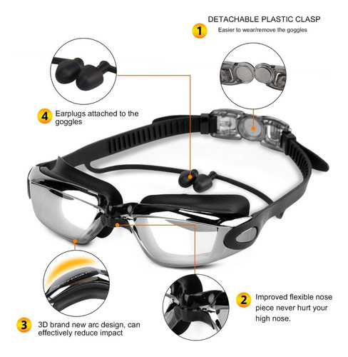 Gafas profesionales para buceo en piscinas para adultos | Lentes