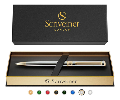 Scriveiner Bolígrafo Cromo Plateado - Impresionante ...