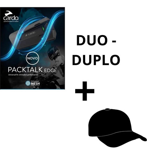Intercomunicador Moto Cardo Packtalk Edge Jbl + Bone