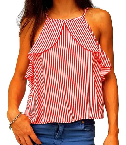 Blusa Musculosa Cavada Cuello Cerrado Margo