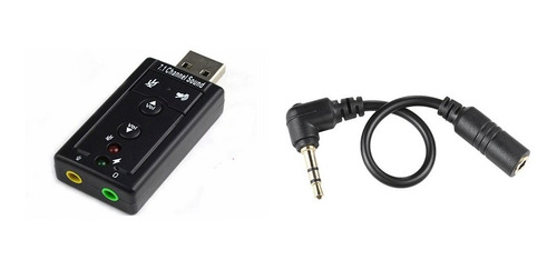 Tarjeta De Sonido Externa Usb 7,1 Ch Micrófono Altavoz Audio