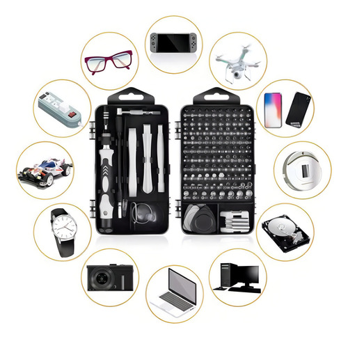 Kit Destornilladores Herramientas Precisión Celular 115 Pzs