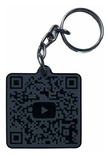 Llavero Personalizado Con Codigo Qr Youtube Texto Al Reverso