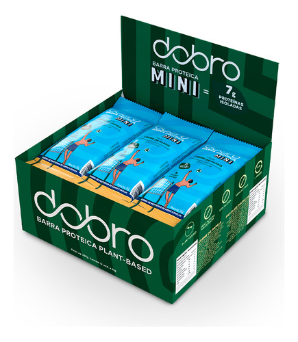 Dobro barra proteica mini creme de papaia 25g 12 unidades