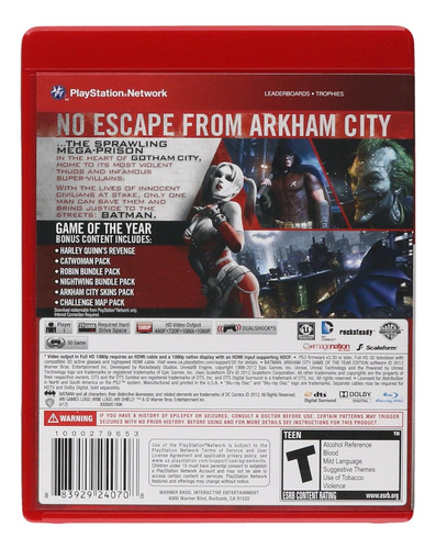 Batman: Arkham City - Edición Juego Del Año