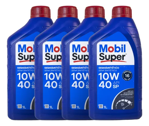 comprar Kit 4 Óleos Motor Mobil Super 10w40 Semissintético Api Sp