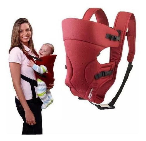 Canguru Baby Safe Bordô - Multikids Baby Cor Vermelho